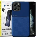 Etui pokrowiec IQS OXYGEN Case do Xiaomi Redmi 12 4G NIEBIESKIE | szkło hartowane