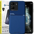 Etui pokrowiec IQS OXYGEN Case do Xiaomi Redmi 13c 4G NIEBIESKIE | szkło hartowane