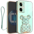 Etui ochronne Case obudowa do OPPO RENO11 F OXYGEN uchwyt BeaR + Smycz MIĘTOWE