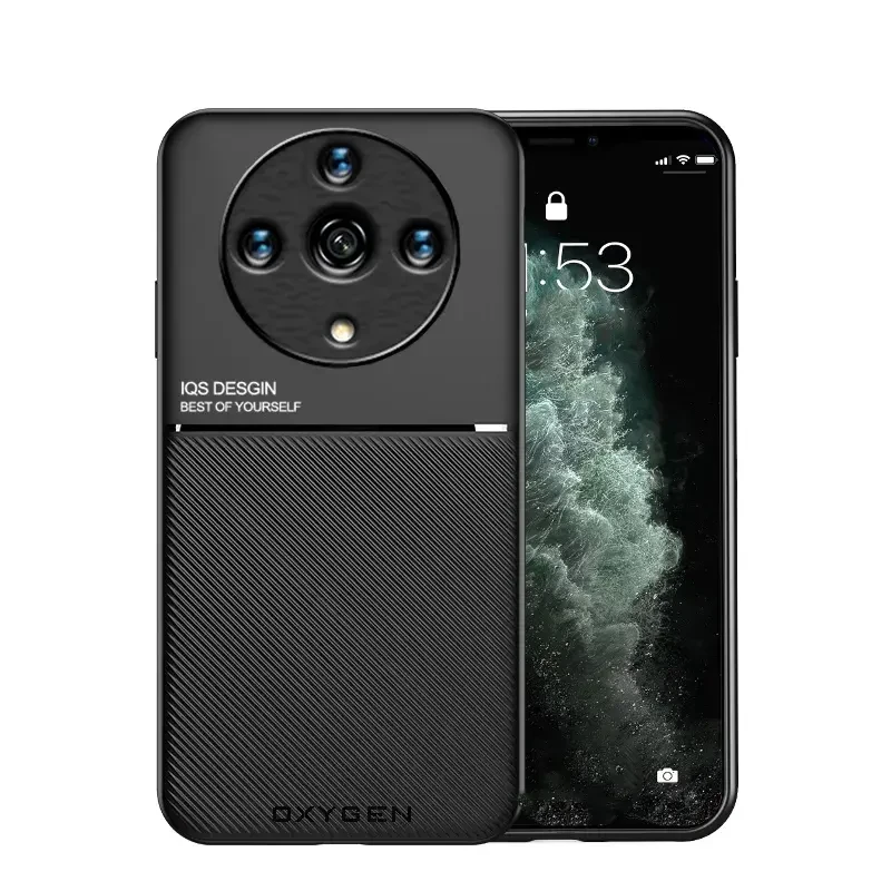Etui CASE pokrowiec IQS OXYGEN do Honor Magic6 Lite 5G | CZARNE