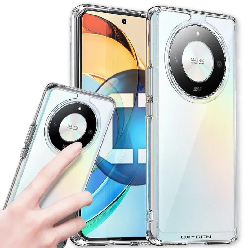 Etui akrylowe Case marki OXYGEN PURE do Honor Magic6 Lite 5G BEZBARWNE