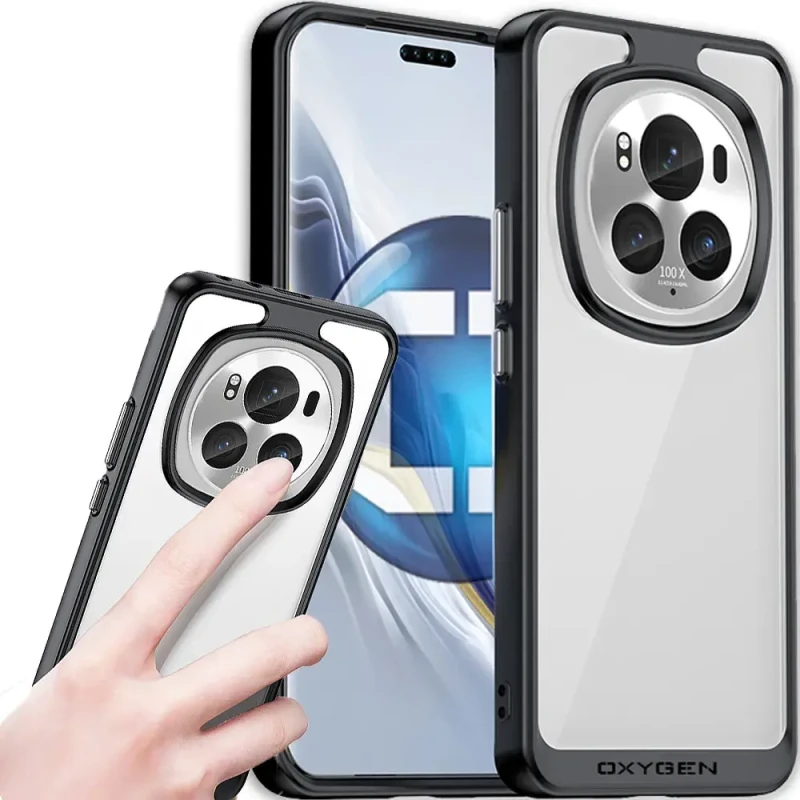 Etui OCHRONNE Case Pokrowiec OXYGEN PURE do HONOR MAGIC6 PRO CZARNE