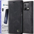 Etui CASE kabura OXYGEN BooK do Xiaomi Redmi NOTE 13 PRO 4G |szkło ceramiczne CZARNE