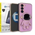 Etui ochronne Case pokrowiec OXYGEN ASTRO do Samsung A35 5G + SZKŁO HARTOWANE | FIOLETOWE