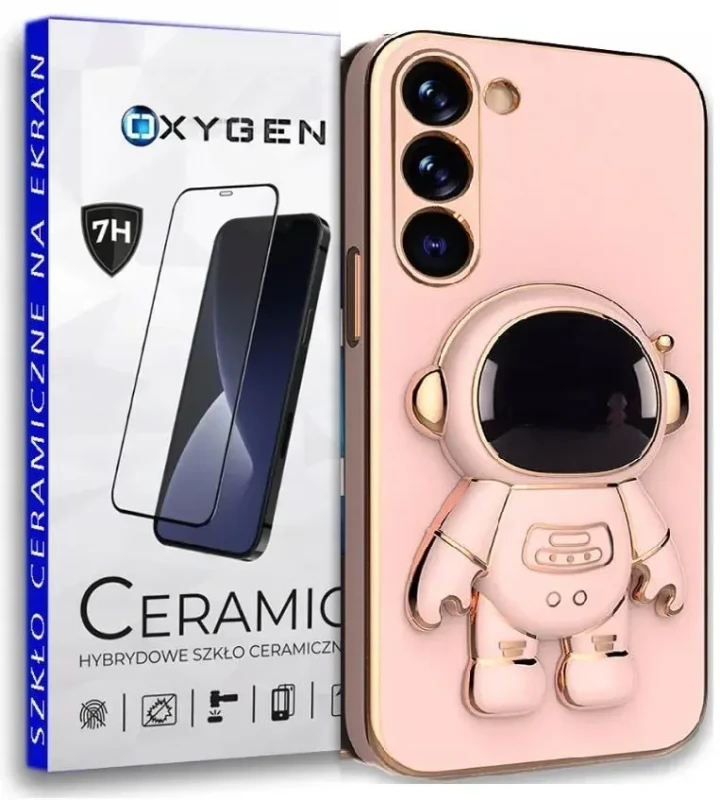 Etui ochronne Case pokrowiec OXYGEN ASTRO do Samsung A35 5G + SZKŁO CERAMICZNE | RÓŻOWE