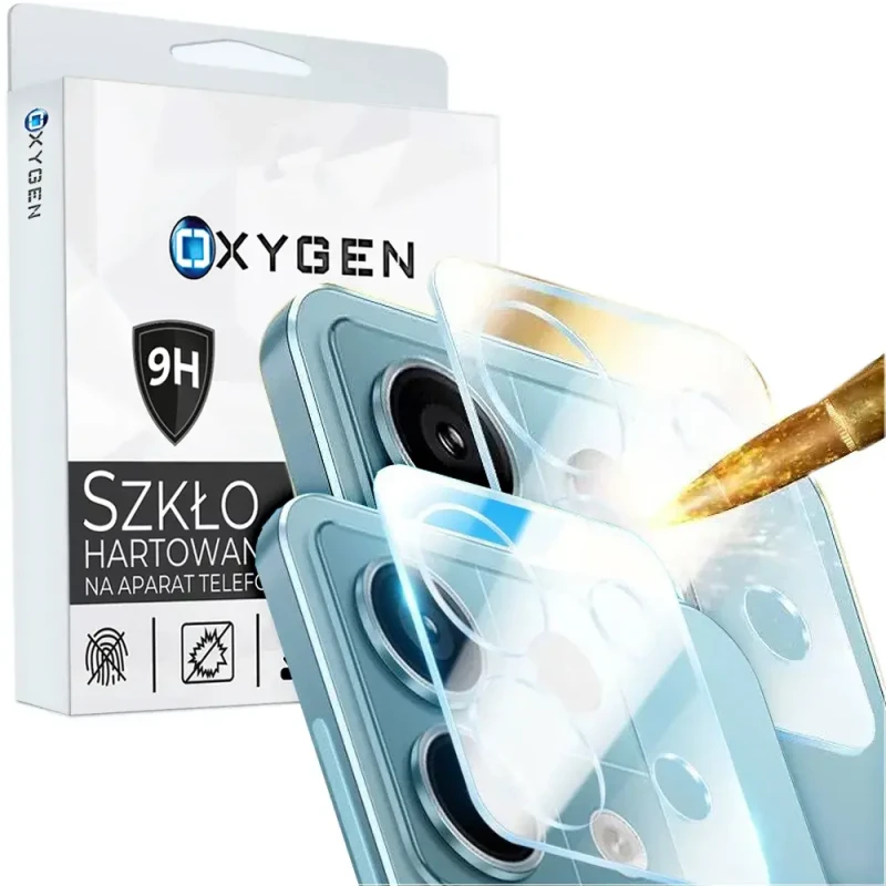 ZESTAW 2X Szkło ochronne 3D na TYLNIĄ kamerę APARAT do Xiaomi Redmi NOTE 13 PRO 5G