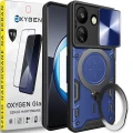 PANCERNE Etui OXYGEN RR do Xiaomi Redmi 13c 4G + szkło Hartowane na ekran | NIEBIESKIE