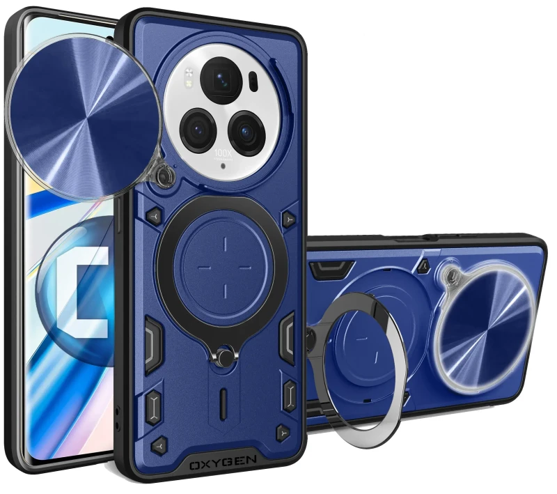 Etui OCHRONNE Case Pokrowiec OXYGEN RR do HONOR MAGIC6 PRO NIEBIESKIE
