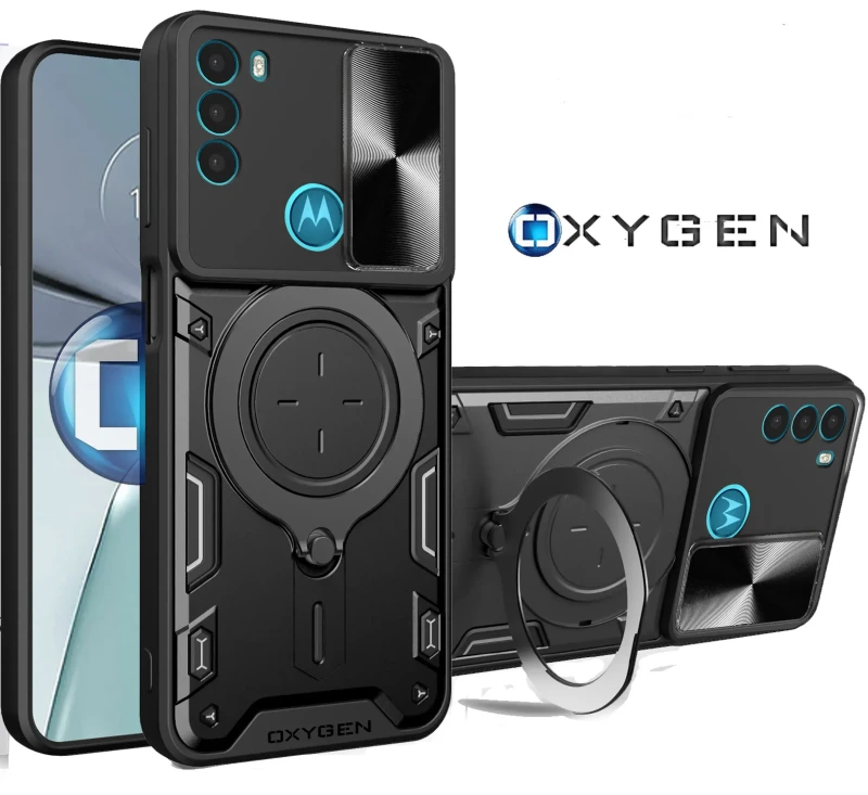 Etui OCHRONNE Case Pokrowiec OXYGEN RR do MOTOROLA G71 CZARNE