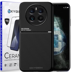 Etui na telefon Realme 12 PLUS Szkło Ceramiczne Oxygen IQS Czarne