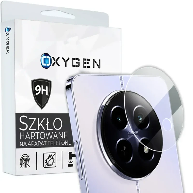 OXYGEN Oryginalne Szkło 9H na APARAT kamerę do Realme 12X 5G