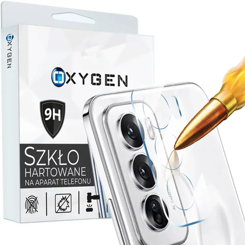 OXYGEN Oryginalne Szkło 9H na APARAT kamerę do Oppo Reno 12 5G