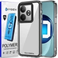 Etui OCHRONNE Case Pokrowiec OXYGEN PURE do REALME GT 6T SZARE + FOLIA POLIMEROWA