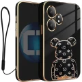 Etui OXYGEN Case Pokrowiec do Realme GT 6 5G + uchwyt BeaR + Smycz CZARNE