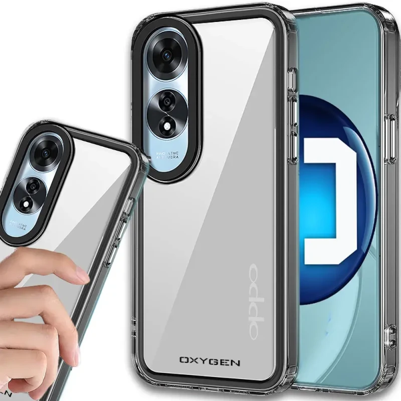 Etui Case OXYGEN PURE pokrowiec do Oppo A60 4G SZARE