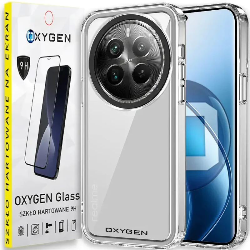 Etui Case OXYGEN PURE do Realme 12 4G BEZBARWNE | szkło hartowane