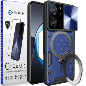 Etui na telefon Xiaomi 13T /13T PRO Oxygen RR Niebieskie + Szkło Ceramiczne