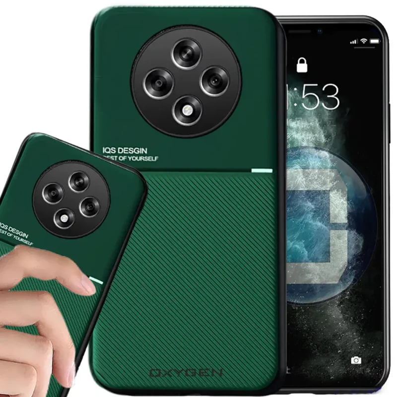 Etui CASE pokrowiec IQS OXYGEN do Oppo Reno 12 FS Zielone