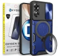 Etui na telefon Oppo A60 4G Oxygen RR Niebieskie + szkło Hartowane 9h