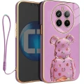 Etui na telefon Realme 12 4G Oxygen Bear Fioletowe