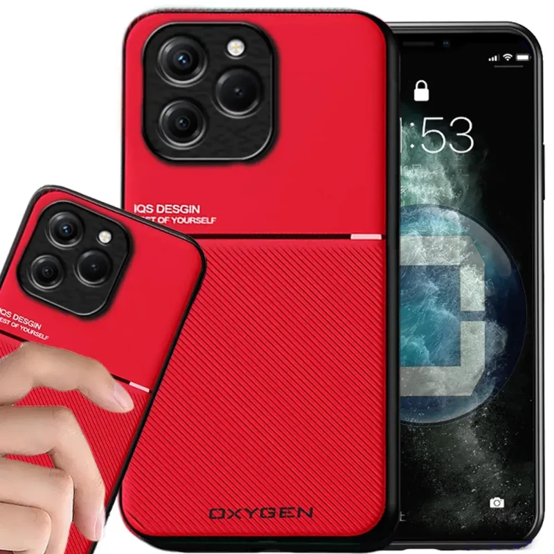 Etui na telefon Realme C61 Oxygen IQS Czerwone