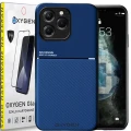 Etui na telefon Realme C63 Oxygen IQS Niebieskie + Szkło hartowane 9h