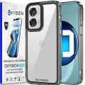 Etui na telefon Moto Edge 50 FUSION Oxygen Pure Czarne + SUPER folia