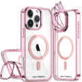 Etui na telefon pokrowiec OXYGEN CaM Różowe do iPhone 16 PRO Max /Mocny Ring