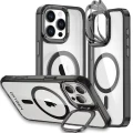 Etui na telefon pokrowiec OXYGEN CaM Czarne do iPhone 16 PRO /Mocny Ring