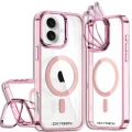 Etui na telefon pokrowiec OXYGEN CaM Różowe do iPhone 16 /Mocny Ring