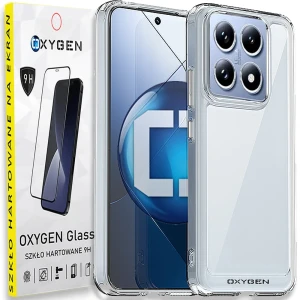 Etui na telefon Xiaomi 14T /14T Pro 5G Oxygen Pure Bezbarwne + Szkło hartowane 9H