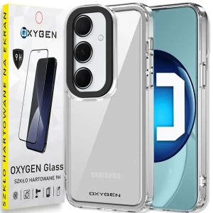 Etui na telefon Samsung  A16 Oxygen PURE Bezbarwne + Szkło Hartowane 9H