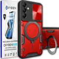 Etui na telefon Samsung S24 FE Oxygen RR Czerwone + Super Folia
