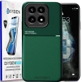 Etui na telefon Xiaomi 14T Oxygen IQS Zielone + Super Folia