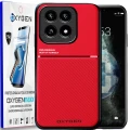 Etui na telefon Xiaomi 14T PRO Oxygen IQS Czerwone + Super Folia
