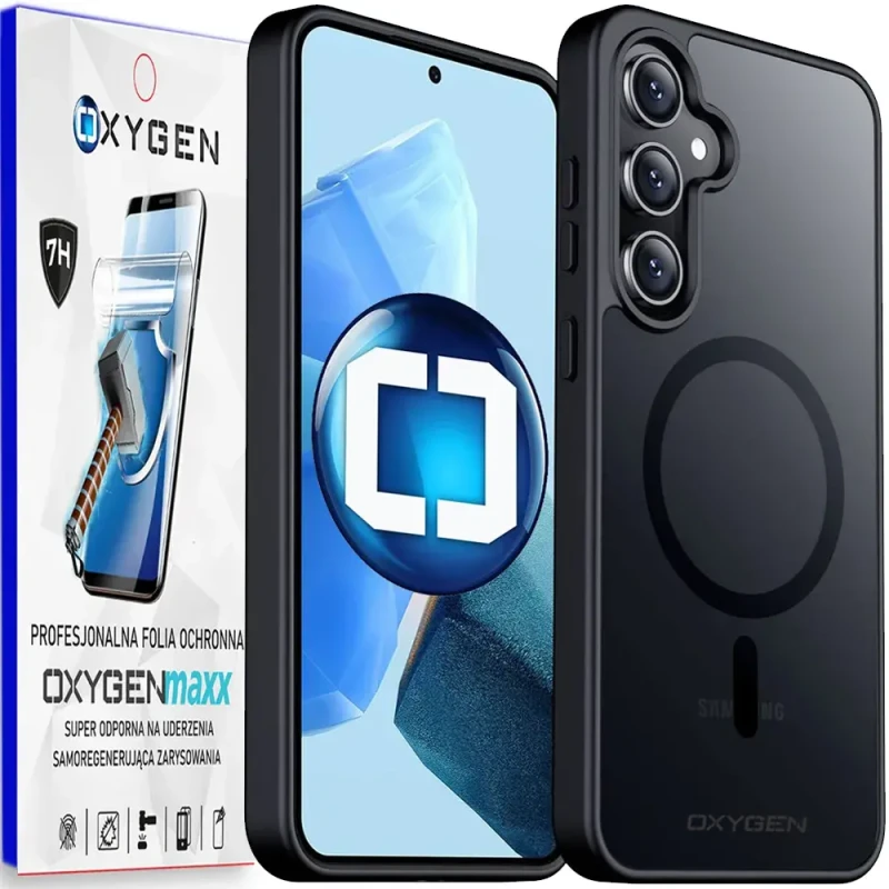 Etui na telefon OXYGEN MAGSafe do Samsung Galaxy S24 FE + Super Folia