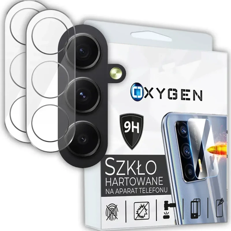 2x Szkło Hartowane Samsung Galaxy S24 FE na aparat Oxygen.pl.webp
