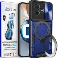 Etui na telefon Motorola G55 Oxygen RR niebieskie + Super Folia.webp