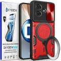Etui na telefon Motorola G55 Oxygen RR czerwone + Super Folia.webp