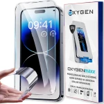 Szkło Hartowane OXYGEN na ekran do Apple iPhone 16 z ramką montażową
