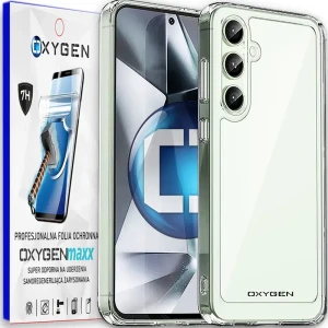 Etui na telefon Samsung Galaxy S25 Oxygen Pure Bezbarwne + Super Folia