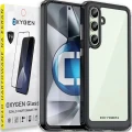 Etui na telefon Samsung Galaxy S25 PLUS Oxygen Pure Czarne + Szkło PREMIUM.webp