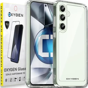 Etui na telefon Samsung Galaxy S25 Oxygen Pure Bezbarwne + Szkło PREMIUM