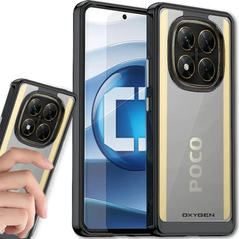 Etui na telefon Xiaomi POCO X7 5G Oxygen Pure Czarne.webp