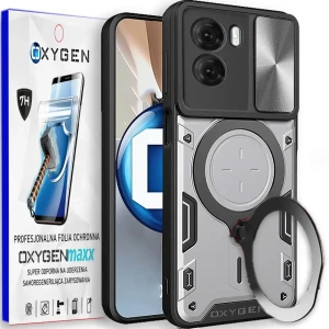Etui na telefon Xiaomi POCO X7 PRO 5G Oxygen RR Srebrne + Super Folia