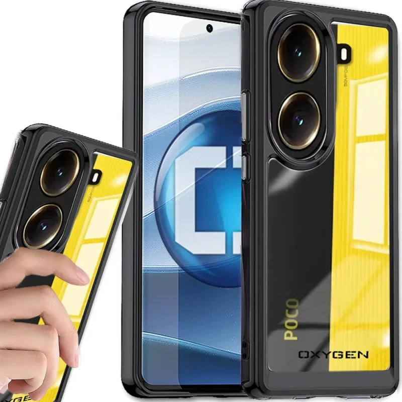 Etui na telefon Xiaomi POCO X7 PRO 5G Oxygen Pure Czarne.webp