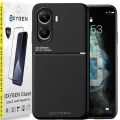 Etui na telefon Xiaomi POCO X7 PRO 5G Oxygen IQS Czarne + Szkło Hartowane.webp