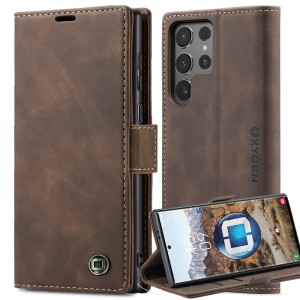 Etui na telefon Samsung Galaxy S25 ULTRA Oxygen Book Brązowe