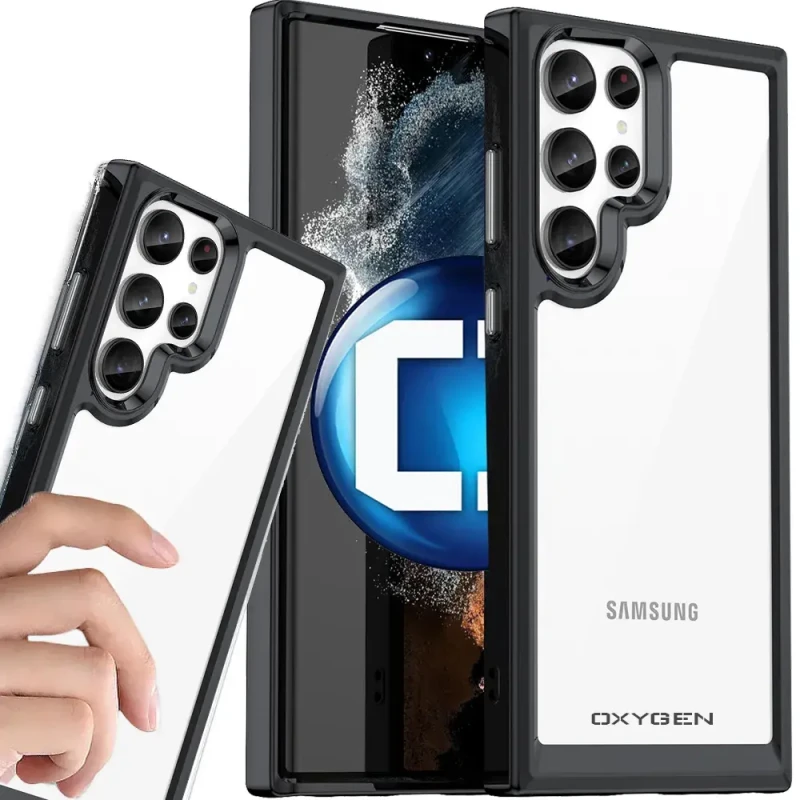 Etui na telefon Samsung Galaxy S25 ULTRA Oxygen Pure Czarne.webp