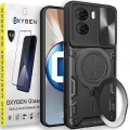 Etui na telefon Xiaomi POCO X7 PRO 5G Oxygen RR Czarne + Szkło Hartowane.webp